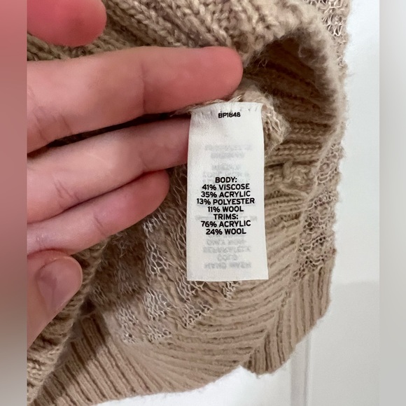 Frenchi Tan Sweater with Undershirt - Picture 5 of 9